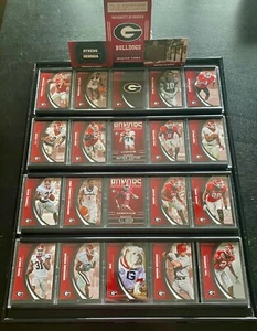 GEORGIA "BULLDOGS" Collector Card Wall Display — 20 Seperate Cards + Bonus Box - Picture 1 of 6