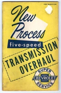 Chevrolet ~ revisión de transmisión de cinco velocidades ~ libro de fotos 1956 - Imagen 1 de 1