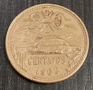 México 20 centavos 1963 - Imagen 1 de 2