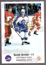 1985-86 Winnipeg Jets Police #1 Scott Arniel