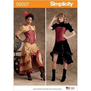 SIMPLICITY 9007 MISSES STEAMPUNK COSTUMES Sewing Pattern Sizes 6-14 & 14-22 - Picture 1 of 8