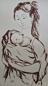 Felix Albarracín - Maternidad - Serigrafía original - Imagen 1 de 1