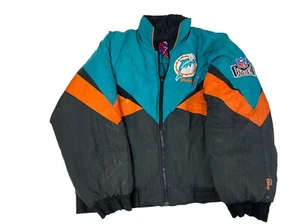 Chaqueta acolchada L Pro Player vintage de los años 90 - Miami Dolphins para hombre - Imagen 1 de 23