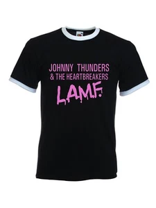 JOHNNY DONNERS LAMF Punk Retro 70er Rock Retro Ringer T-Shirt alle Größen - Bild 1 von 3