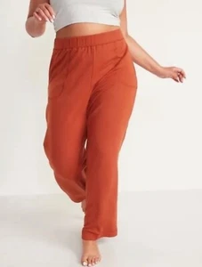 Old Navy Women's Size 3X ~ High Waisted Cozy Knit Wide Leg Pajama Pants $35 - Picture 1 of 3