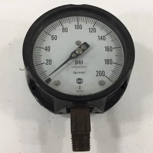 Amatek USG Solfrunt 33006 0-200PSI Pressure Gauge 4" Face 1/2"NPT - Picture 1 of 9