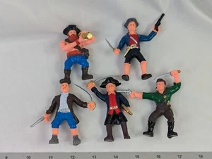 Pirate Soldier Figure Lot of 6 3 Inch - Picture 1 of 10