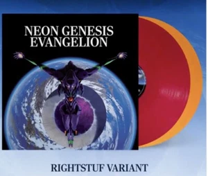 Neon Genesis Evangelion Vinyl Soundtrack (Apple Red/Tangerine) Rightstuf Variant - Picture 1 of 1