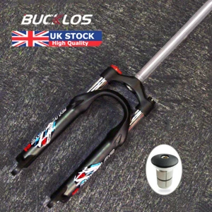BUCKLOS 20inch Folding/BMX XC MTB Bike Suspension Fork 1-1/8" Disc Brake QR 9mm - Picture 1 of 15