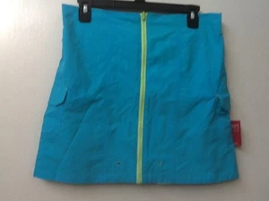 Lands End girl's Blue reversible beach board skirt zip front 100% nylon 14+ NWT - Picture 1 of 2