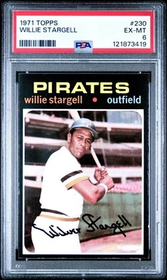 1971 Topps #230 Willie Stargell - Pirates - PSA 6 - EX-MT - 121873419🔥⚾📈 - Image 1 of 2