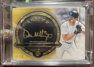 🔥 2021 TOPPS FIVE STAR DON MATTINGLY GOLD AUTO /10 YANKEES 🔥 - Image 1 of 2