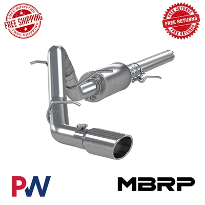 Escape trasero Cat MBRP 3" lado único con punta SS para GMC Sierra 1500 2019 5,3 L V6 Foto 1 de 2