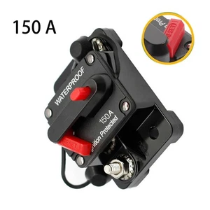 Wasserdicht Auto Leitungsschutzschalter Sicherung Reset für Boot Auto DC 150Amp 12V-48V - Bild 1 von 7