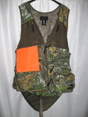 Mossy Oak Obsession Camo Turkey Hunting Vest W/Seat Cushion - Men  XL - Image 1 of 4