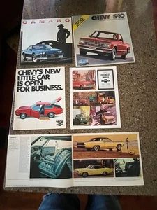 Oldtimer Lot 5 Chevrolet Prospekte 71 Vega 82 Camero 81 S-10 67 Trucks 66 Caprice - Bild 1 von 16