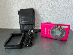 Canon IXUS 95 IS 10.0MP Digitalkamera pink rosa Etui Retro PowerShot SD1200 IXY - Bild 1 von 8