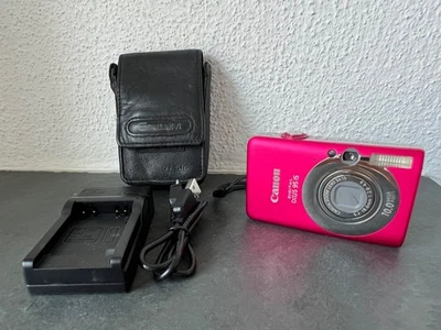 Canon IXUS 95 IS 10.0MP Digitalkamera pink rosa Etui Retro PowerShot SD1200 IXY - Bild 1 von 4