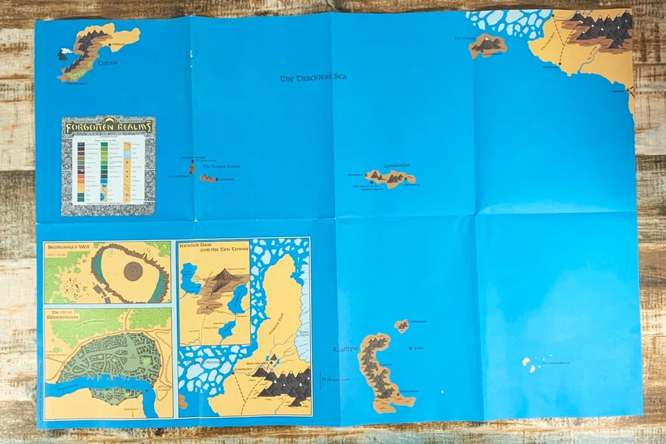 AD&D Advanced Dungeons & Dragons FR5 The Savage Frontier - MAP ONLY - Image 1 of 1