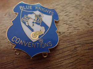 BLUE KNIGHTS CONVENTION MOTORCYCLE POLICE HIGHWAY PATROL breast PIN BX 12 #1 - Picture 1 of 2