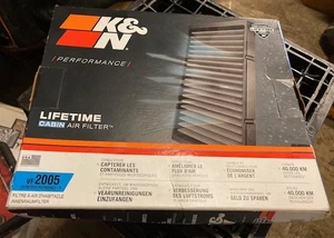 K&N VF2005 Cabin AirFltr for 2005-2019 Toyota,1999-2002 Subaru,2003-2008 Pontiac - Picture 1 of 1