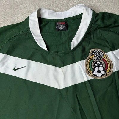 Винтажная зеленая футболка Nike Mexico для взрослых размер XL Dri-Fit - Изображение 1 из 4