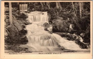 Postal de recuerdo vintage Barre VT-Vermont, Benjamin Falls - Imagen 1 de 2