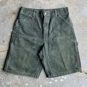 Vintage carhartt green double knee work wear carpenter shorts - Picture 1 of 6
