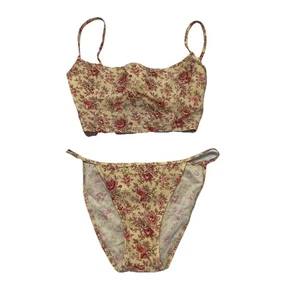 Ralph Lauren Sport Polo Damen Y2K Blumenmuster Schwimmen Bikini Set Größe 6 - Bild 1 von 4