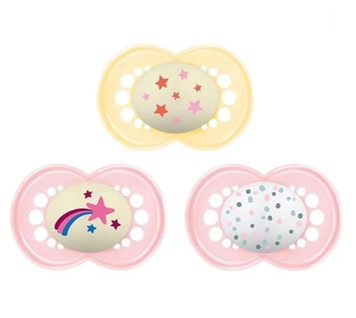 Chupete MAM Original Día y Noche Bebé, Forma Pezón Ayuda a Promover Saludable Oral Foto 1 de 4