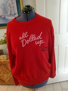 Neu mit Etikett NEU Broome Street Kate Spade Damenpullover komplett aufgerollt ROT XXL XXLARGE - Bild 1 von 9