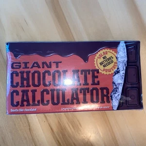 Scholastic Chocolate Bar Shaped Calculator Solar Powered with factory box new - Picture 1 of 3