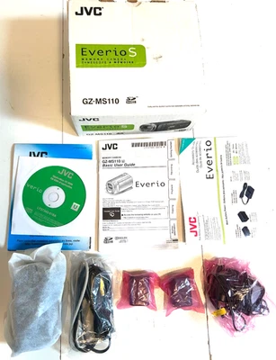 Nueva Videocámara JVC Everio S GZ-MS110BU 45x Zoom con 2 Cargador de Batería Manuales Caja Foto 1 de 4