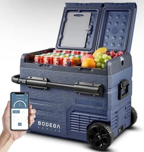 12V Portable Refrigerator Dual Zone 48 Quart, 45L Portable Car Fridge Freezer - Picture 1 of 9