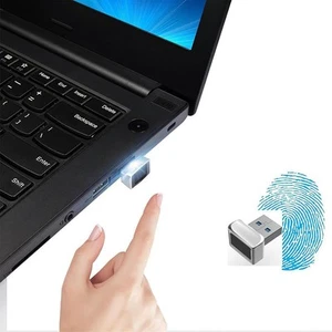 Stylish Silver USB Fingerprint Reader for Enhanced Device Security and Access - Afbeelding 1 van 9