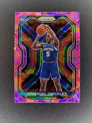 2020-21 Panini Prizm - Immanuel Quickley #296 Pink Ice Prizm (RC) - Image 1 of 2
