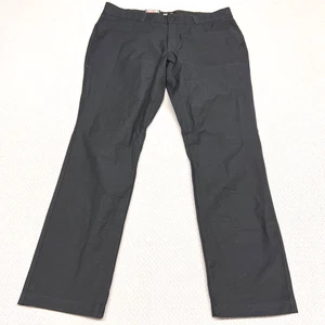 Kirkland Signature Pants Mens 38x34 Black Chino Straight Fit Classic Business - Picture 1 of 9