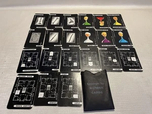 Cluedo Waddingtons 1970s Full Set of 21 x Game cards + holder - Picture 1 of 6