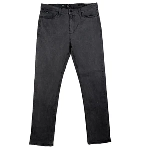 RVCA Daggers Slim Straight Jeans Men's Size 36x33 Black Washed Pants NWT - Picture 1 of 13