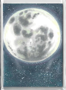 2018 Viceroy Cards Space Series 2 Sketch Card by Jamie Joslyn of Moon - Picture 1 of 3