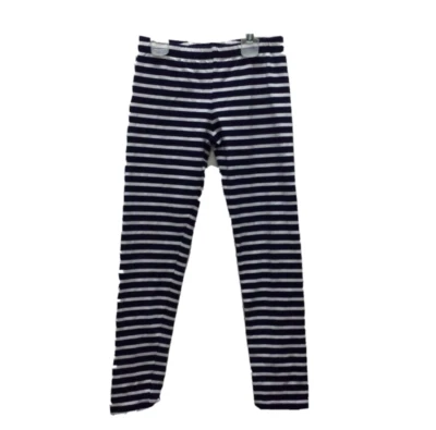 Girls Gymboree Size Medium 7 8 Leggings Navy Blue And White Striped 2016 Nautica - Image 1 of 4