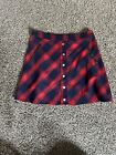 Altard State Plaid Skirt Red/Navy Size S