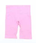 Primark Womens Pink Nylon Compression Shorts Size 4 L8 in Regular