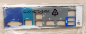 IO shield 12AIO-MD72HB-00R for Gigabyte MD72-HB0 Motherboard, new - Photo 1/3