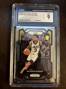 2023-24 Panini Prizm Keyonte George - Utah Jazz - CGC Graded 9 Mint - Picture 1 of 2