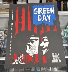 Póster de concierto Green Day by Xray original firmado a mano numerado/75 18x24 2013 AZ - Imagen 1 de 8