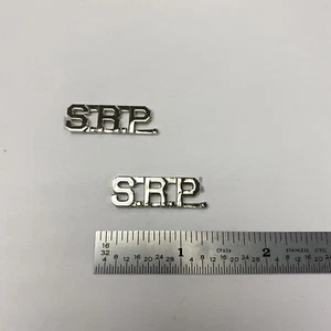 SRP - Silber Polizei Halsband Messing - Pin und Kupplungsrücken - NEU - Dienstgradabzeichen - Bild 1 von 3