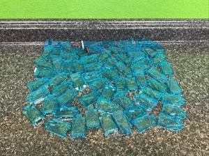 60x LEGO 6x4x2 Blue Ice Mountain Brick Block Clear Snow Frozen - Picture 1 of 1