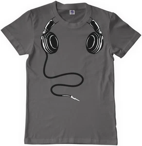 Threadrock Kids Headphones Youth T-shirt Funny Fake Costume DJ Music - Picture 1 of 9