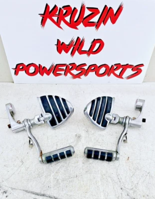 Harley Softail CVO 2006 Kuryakyn cromo estriba de pasajero reposapiés Foto 1 de 4